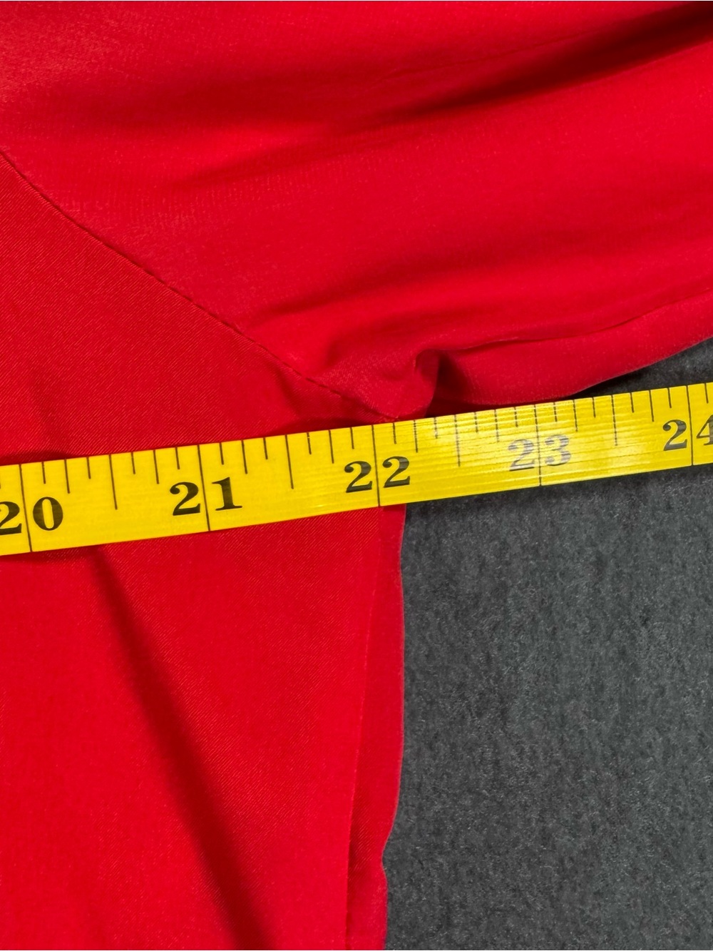 Tommy Hilfiger Bright Red V-Neck Button Down Blouse size XL - Picture 3 of 4